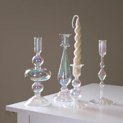 Taper Glass Candlestick Holder