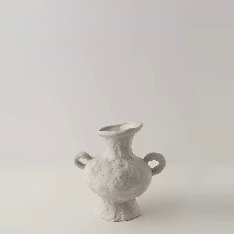 Japandi Minimalist Ceramic White Vase