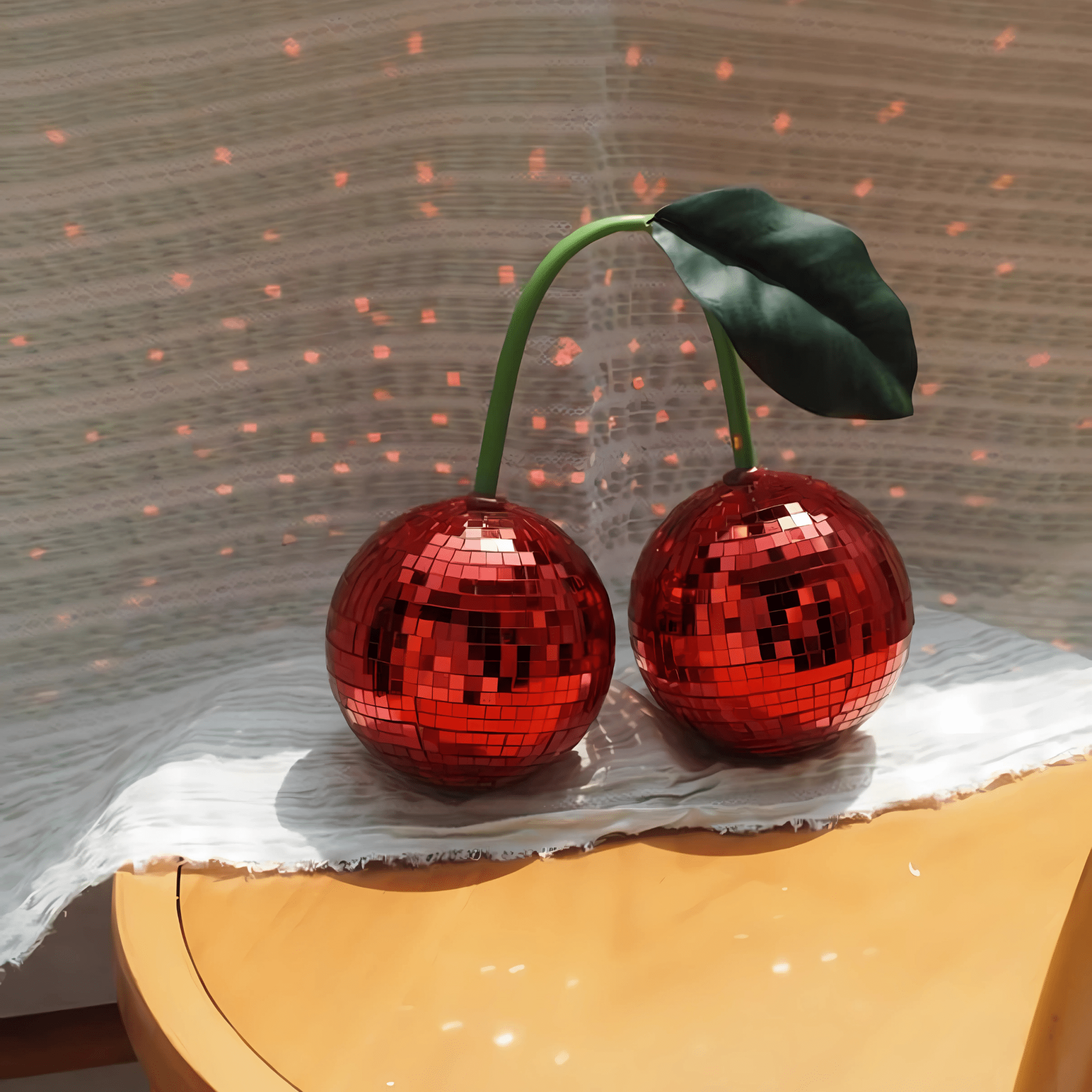 Pink Cherry Disco Ball