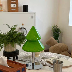 Christmas Tree Glass Table Lamp