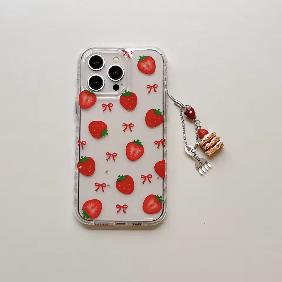 Strawberry Bow iPhone Case
