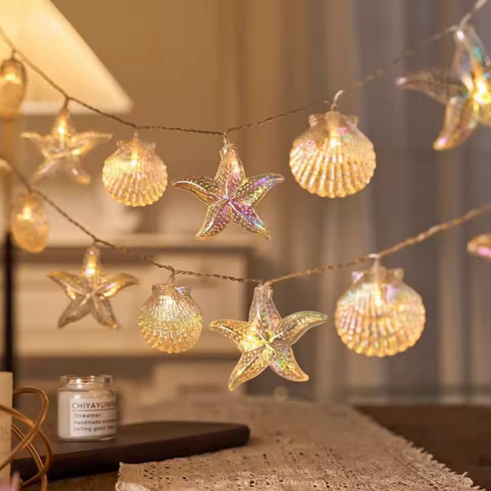 Seashell & Starfish LED String Lights