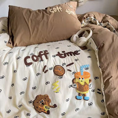 Cozy Coffee Bedding Set
