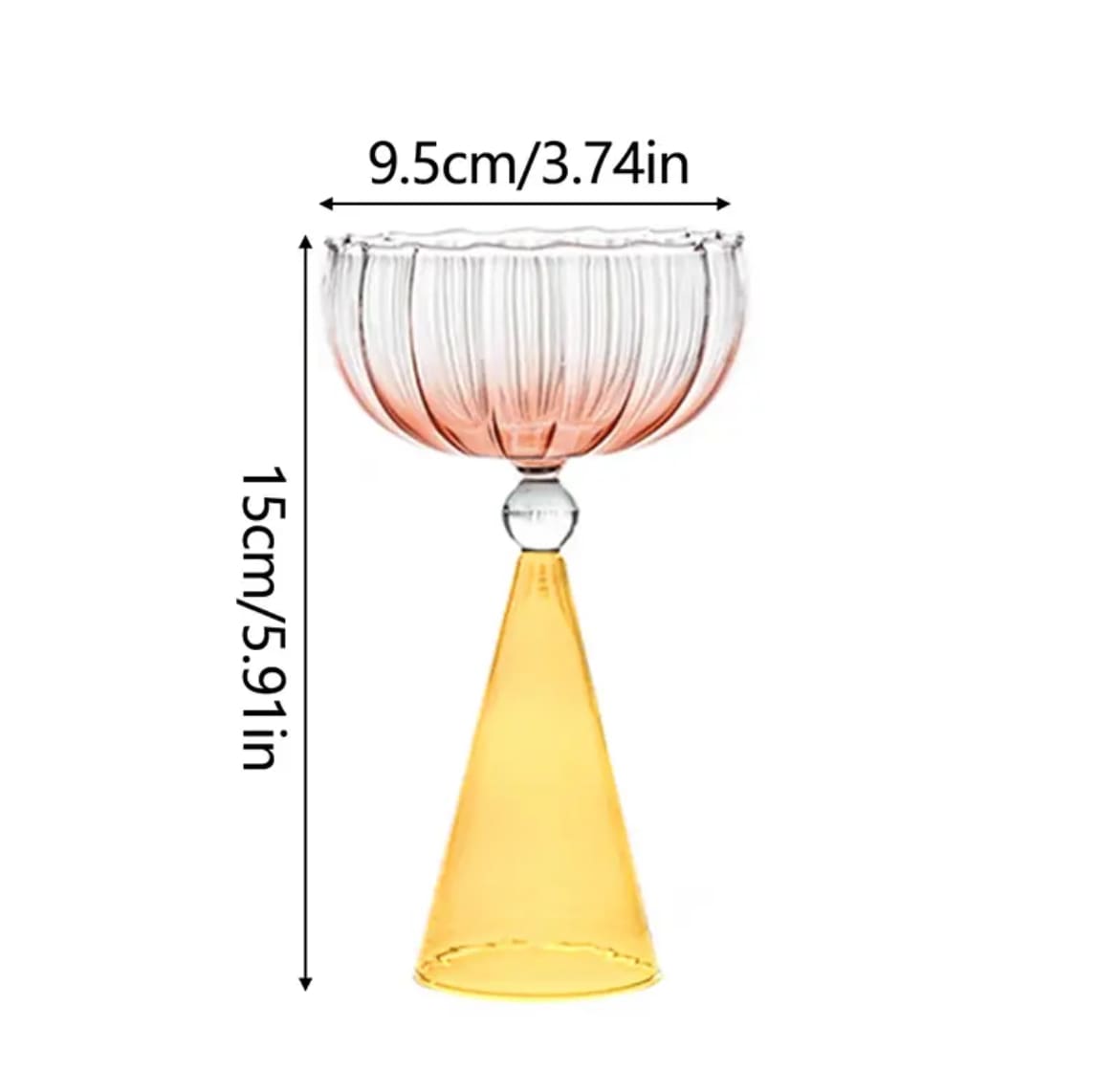 Colorful Cocktail Glass