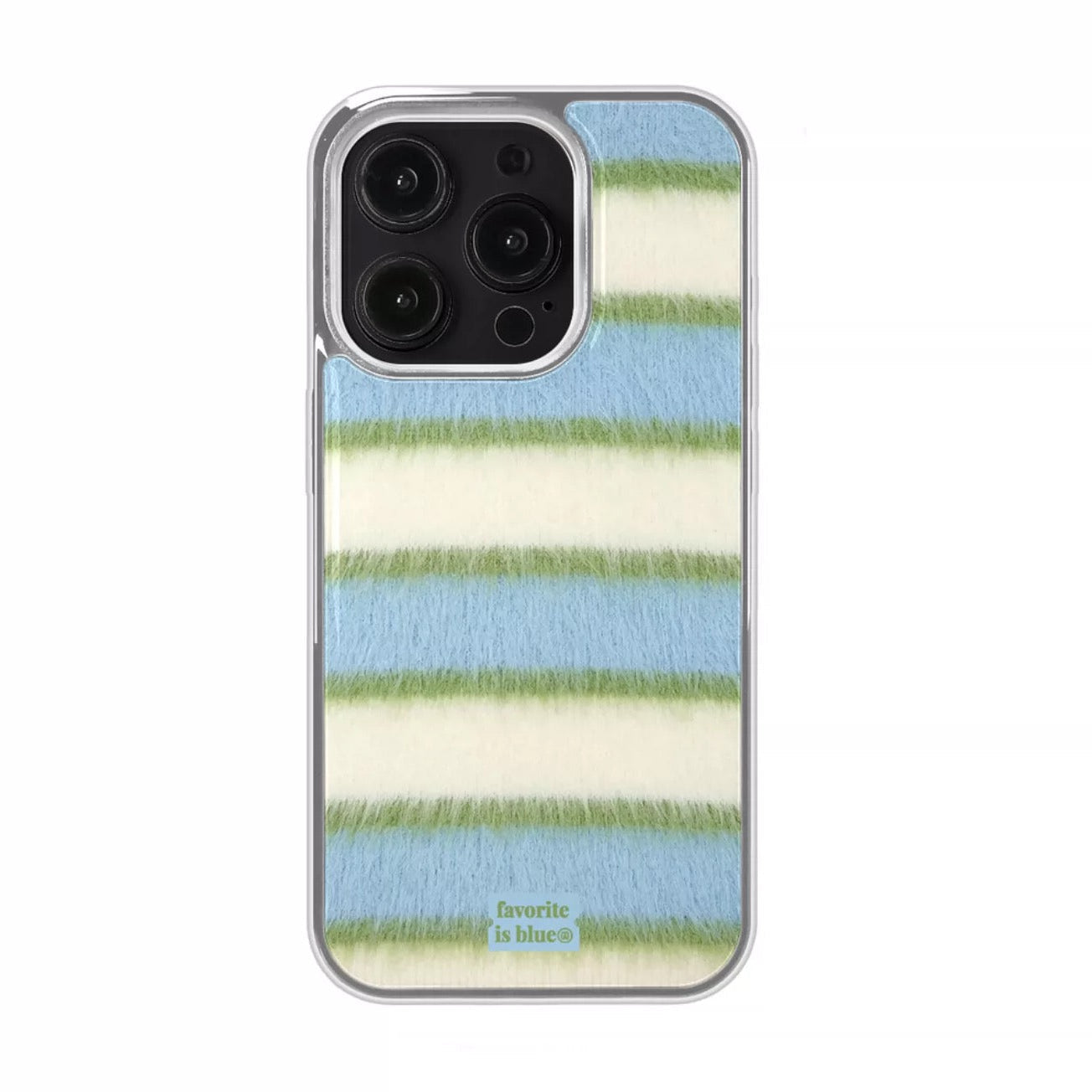 Blue Sporty Preppy Striped iPhone Case