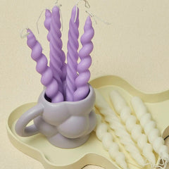 2 pc Spiral Candles