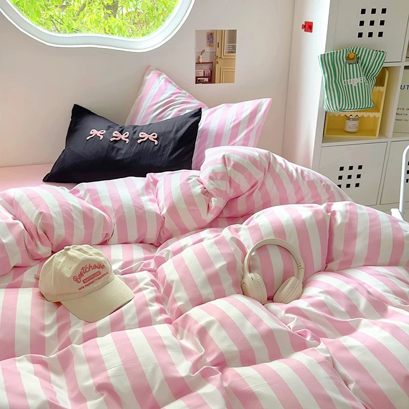 Yellow Polka Dot Bedding Set