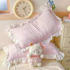 Pink Princess Gingham Bedding Set