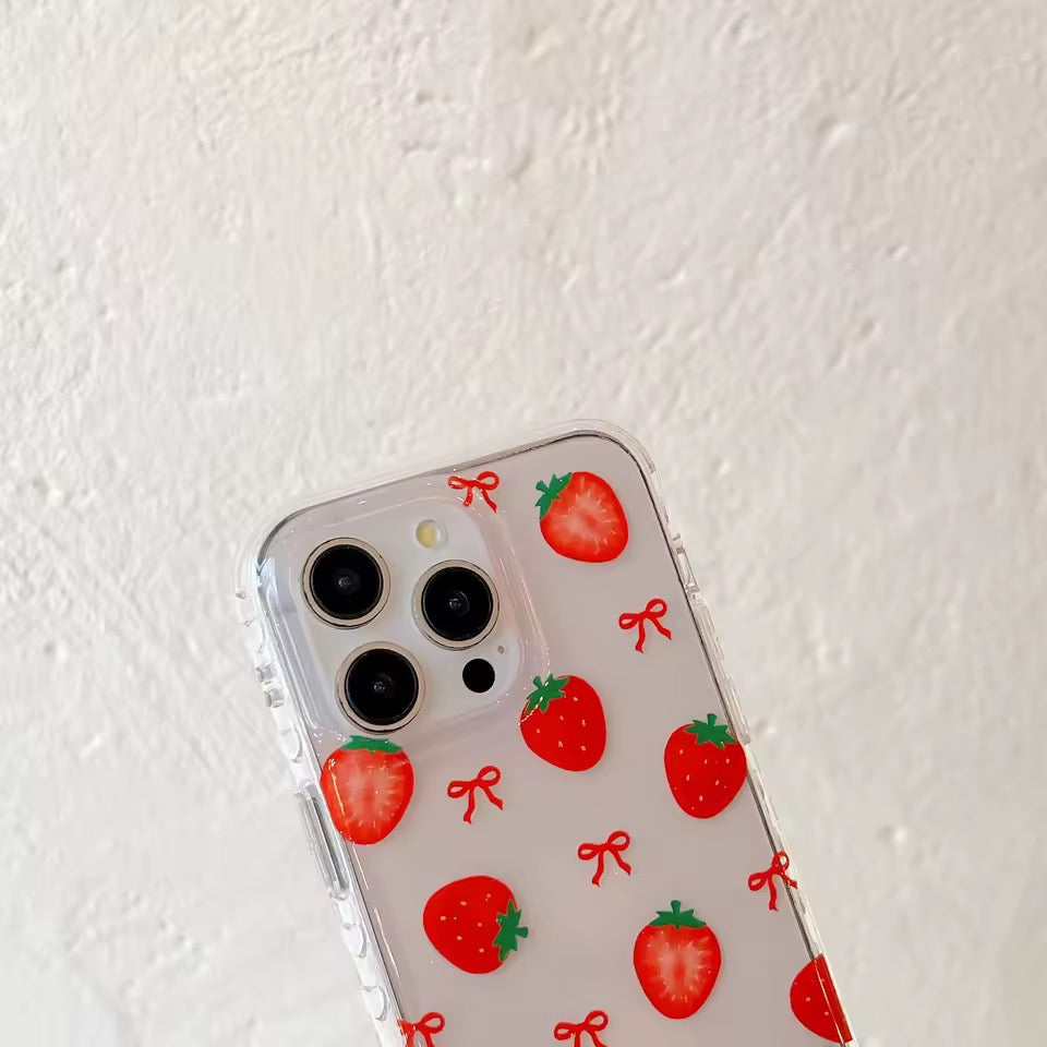Strawberry Bow iPhone Case