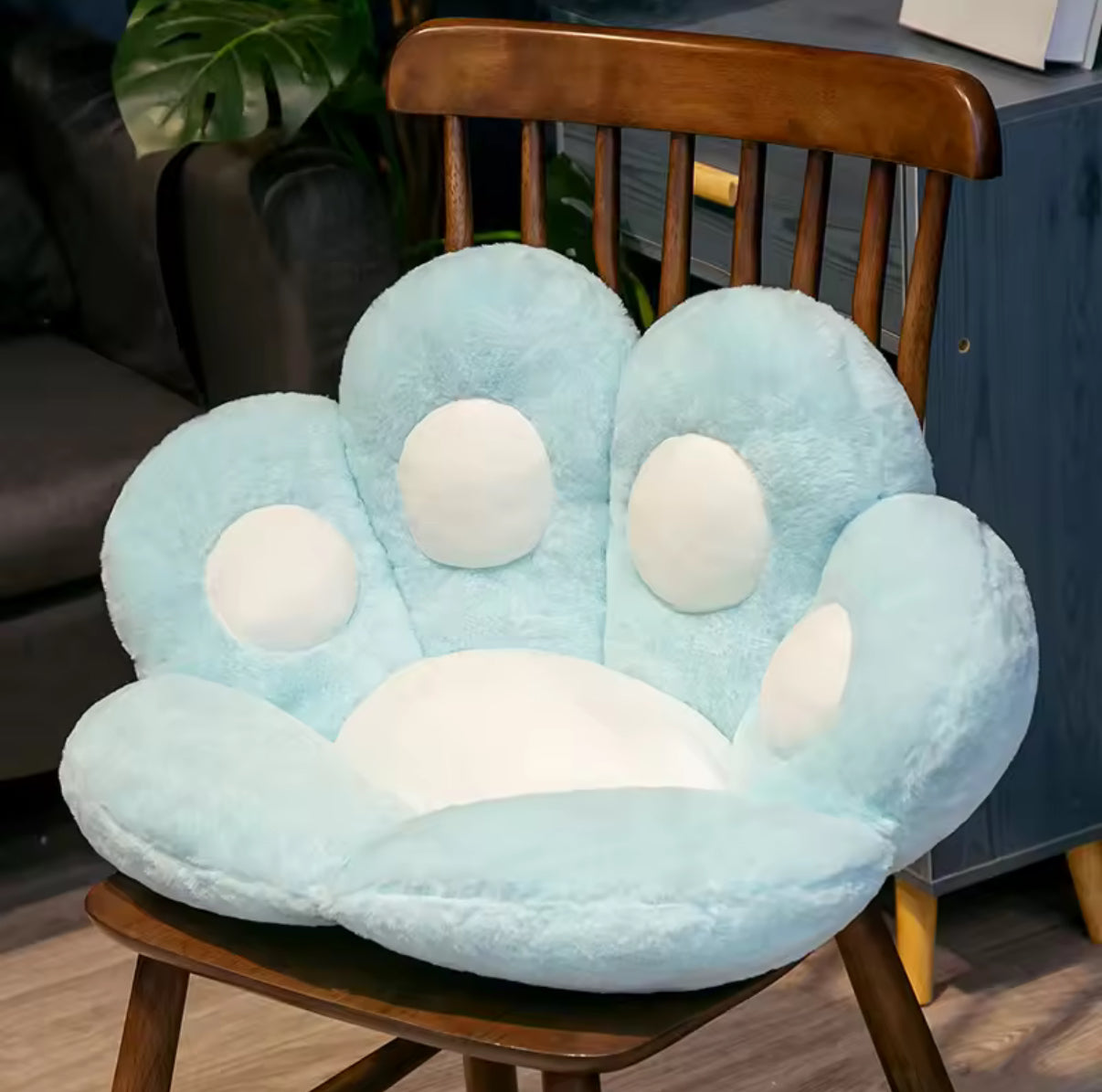 Pastel Cat Paw Seat Cushion