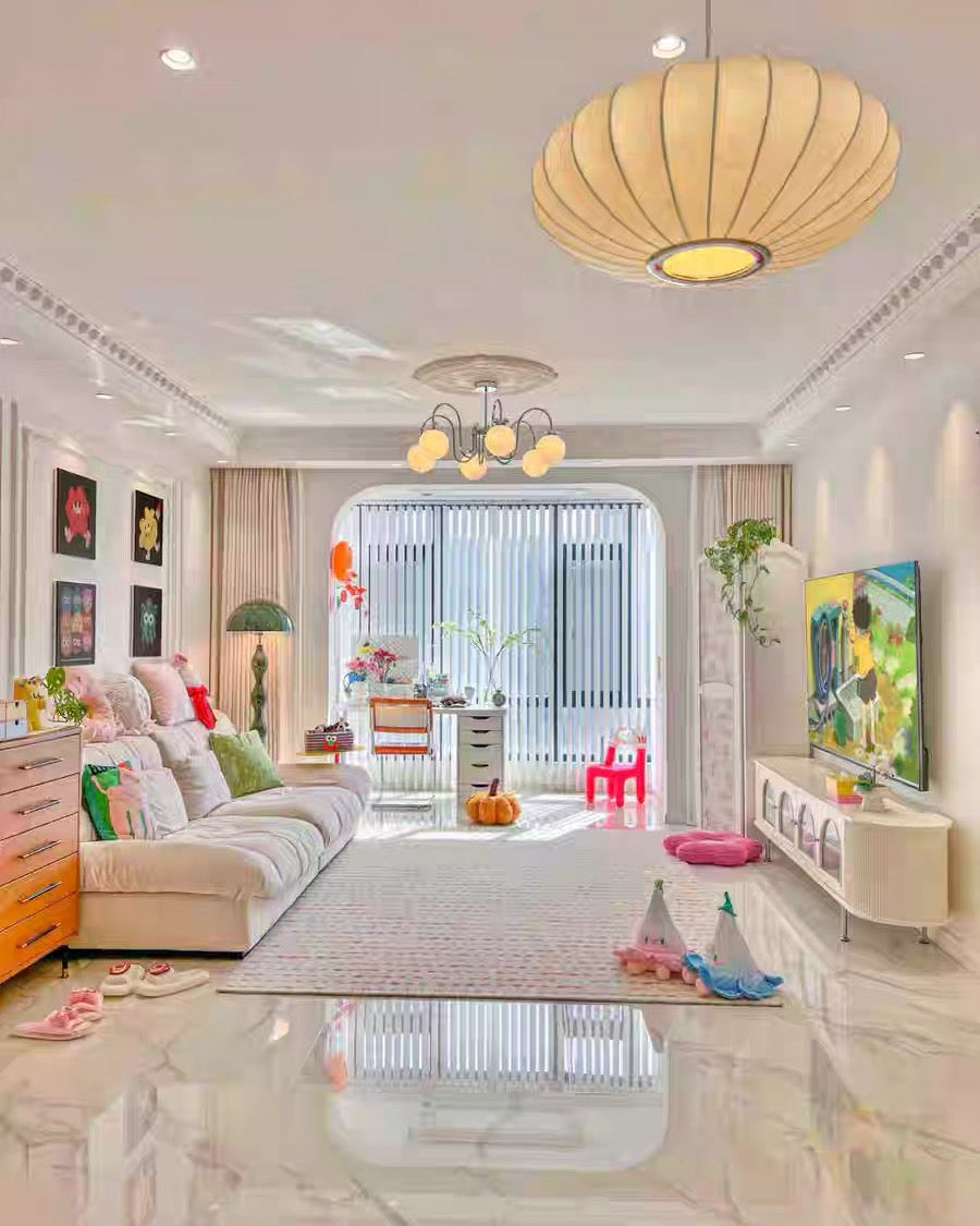 Cream Pastel Confetti Area Rug