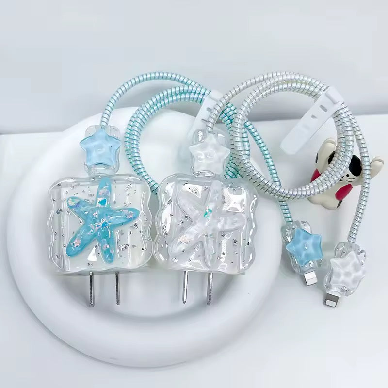 Starfish Crystal USB Cable Protector