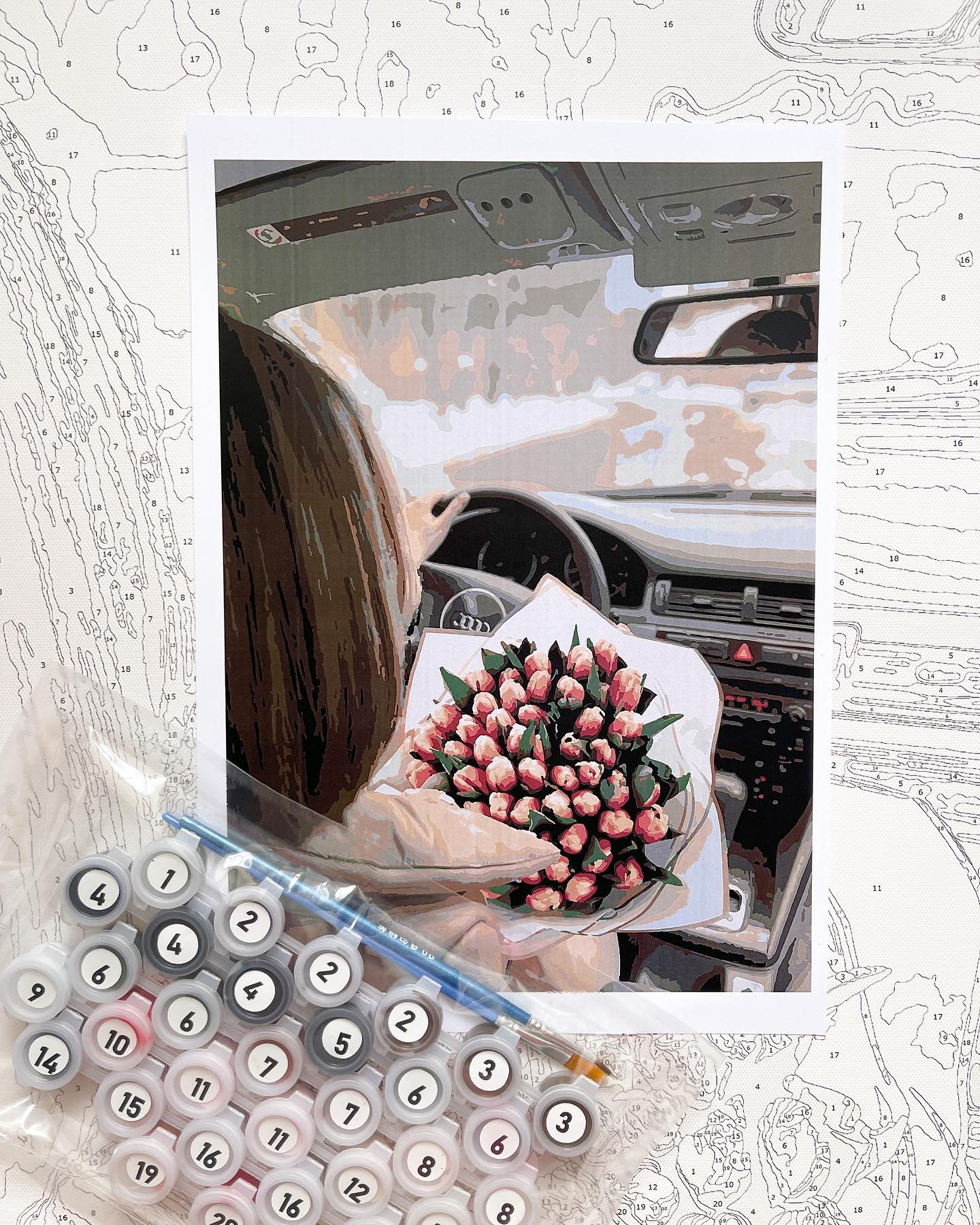 Personalized Custom Paint by Number Kit