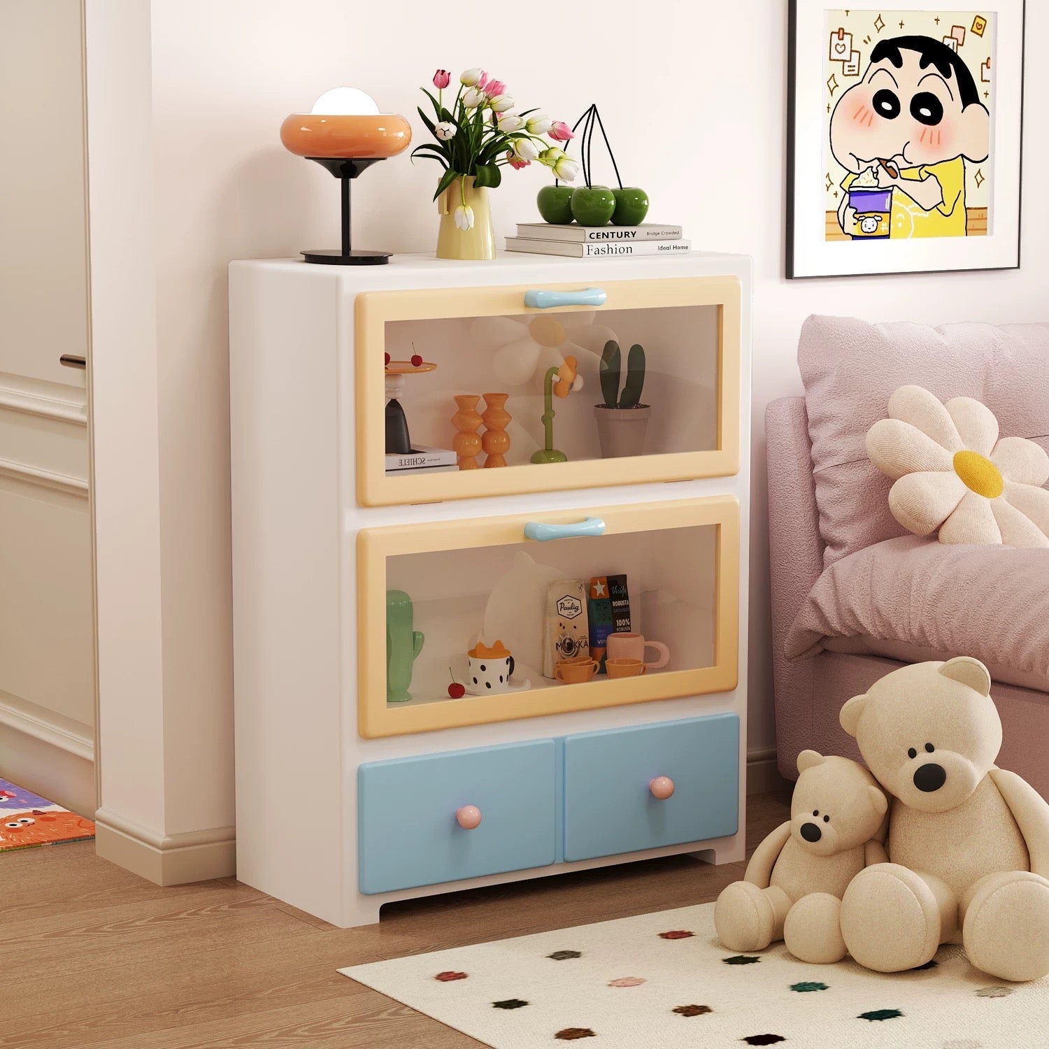 Pink Pastel Display Cabinet