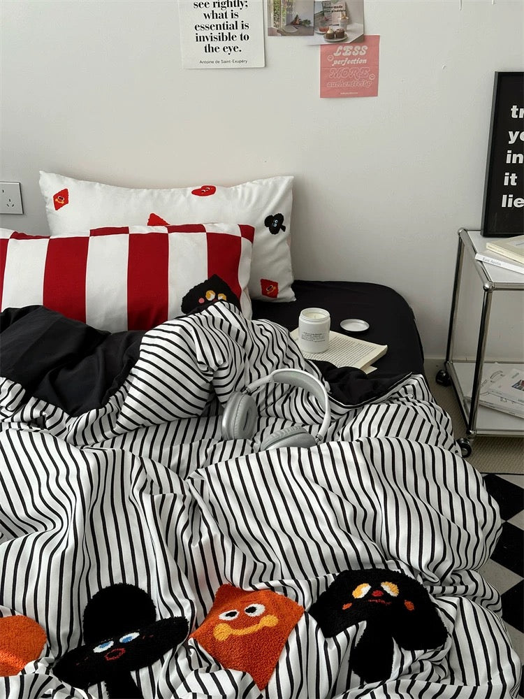 Cartoon Playing Card Bedding Set