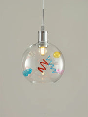 Mid-Century Colorful Glass Pendant Light