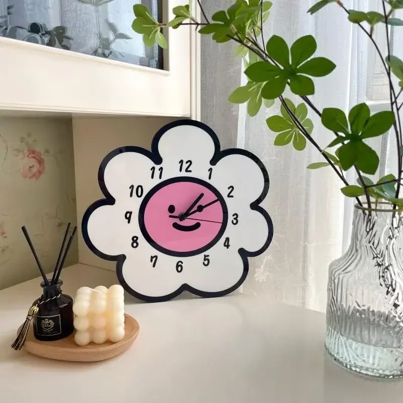 Sunflower Cartoon Clock