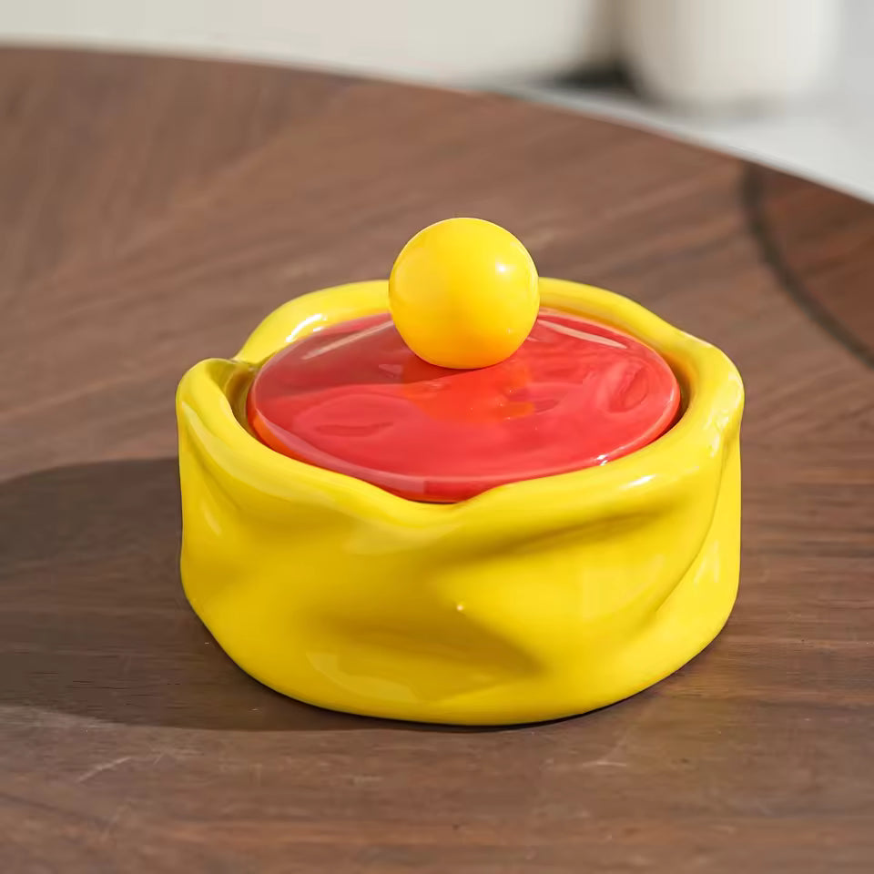 Colorful Funky Ceramic Ashtray