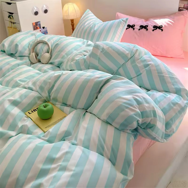 Yellow Polka Dot Bedding Set