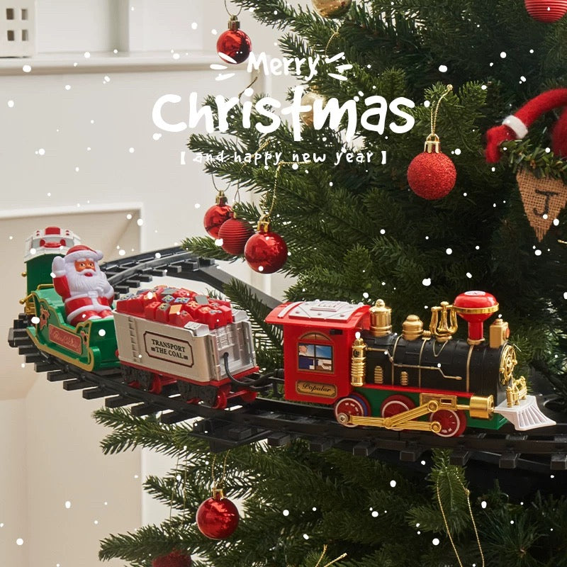 Electric Christmas Tree Train Set