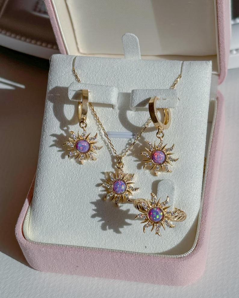 Opal Sun Jewelry Set