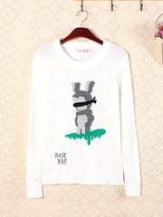 White Blind Rabbit Sweater