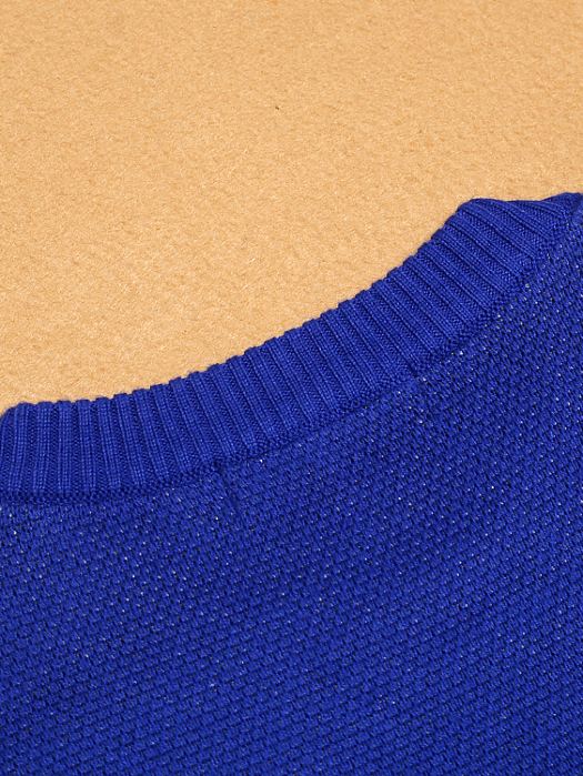 Blue And Grey Chic Sweater