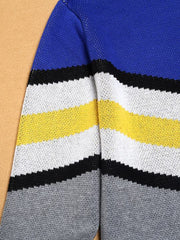 Blue And Grey Chic Sweater