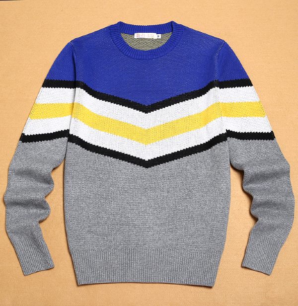 Blue And Grey Chic Sweater