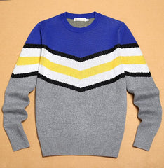 Blue And Grey Chic Sweater
