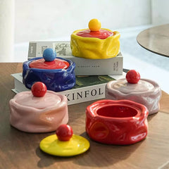 Colorful Funky Ceramic Ashtray
