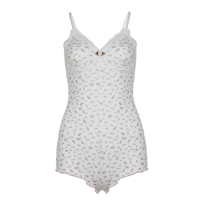 Coquette Floral Lace Bodysuit