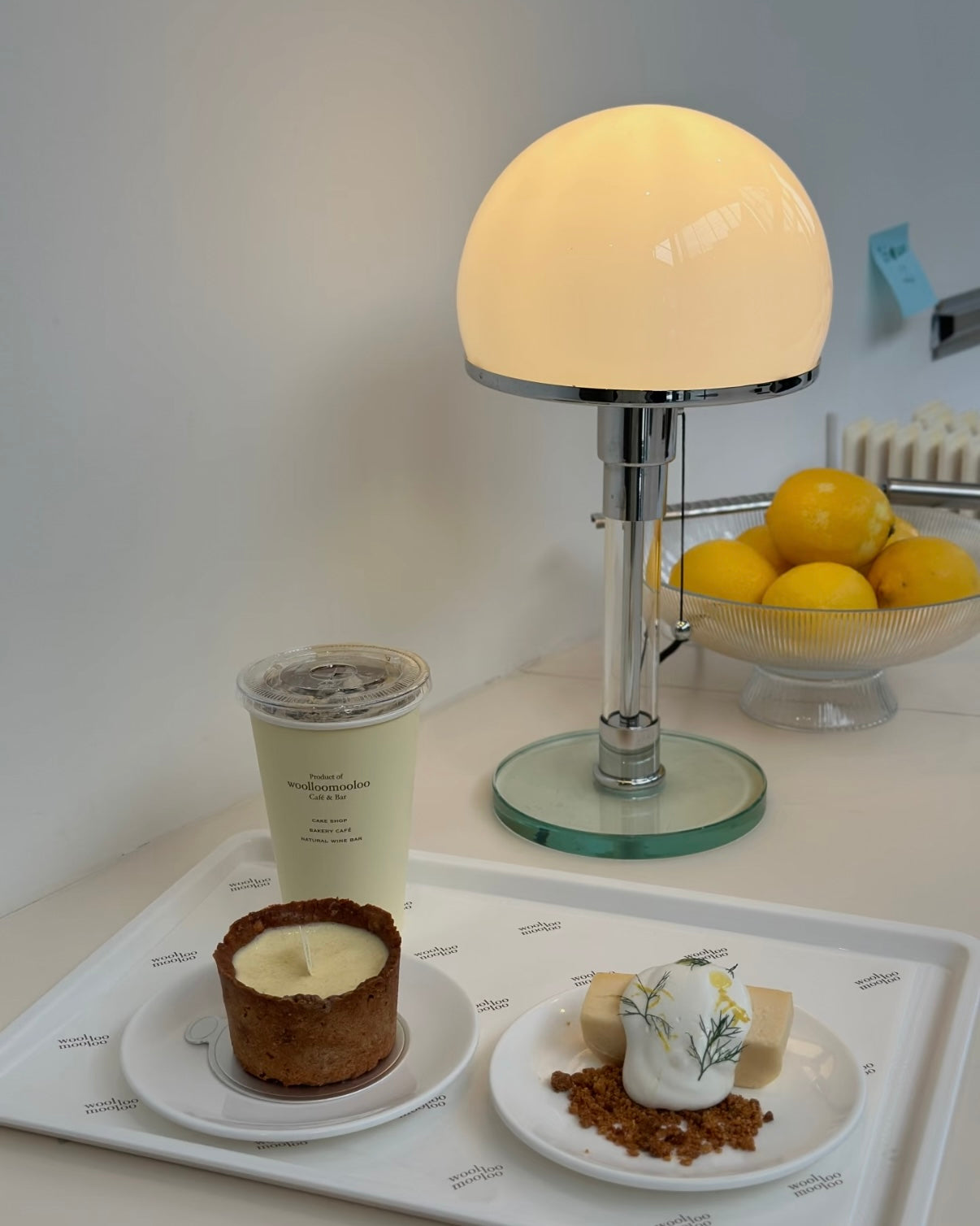 Bauhaus Chrome Mushroom Table Lamp