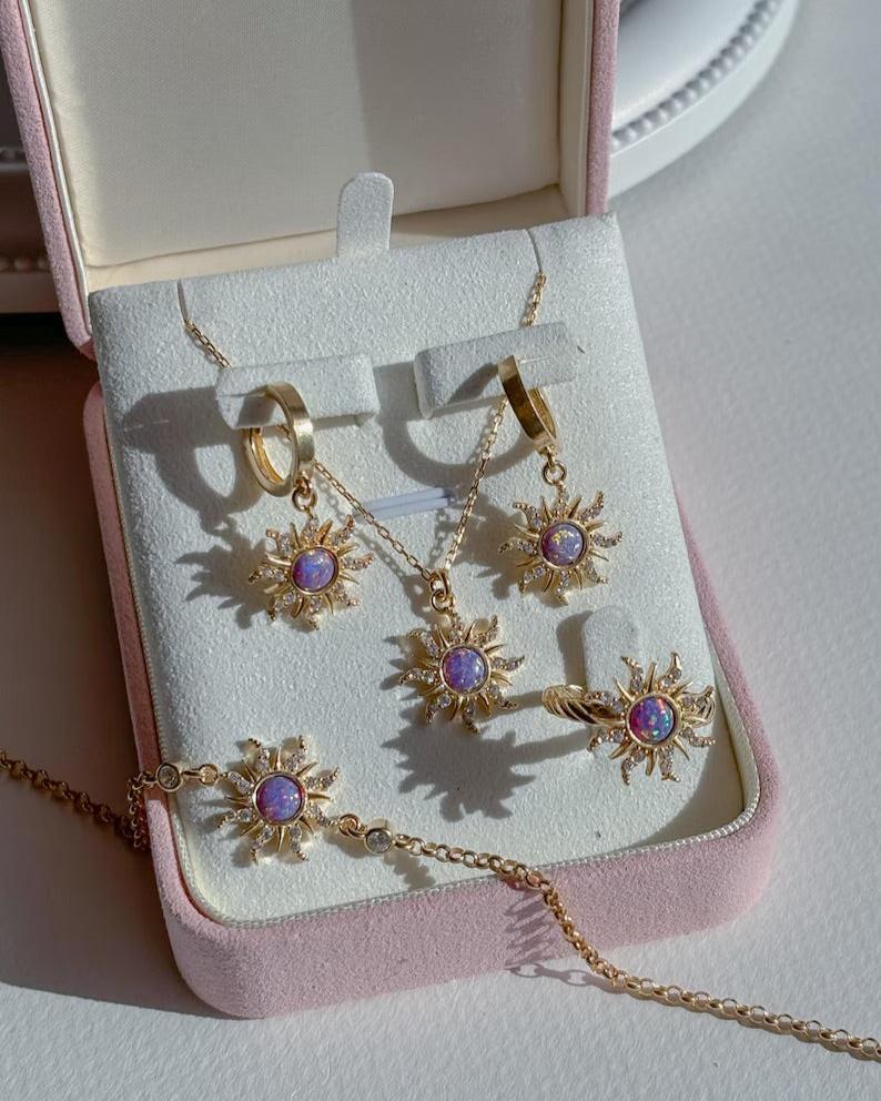 Opal Sun Jewelry Set