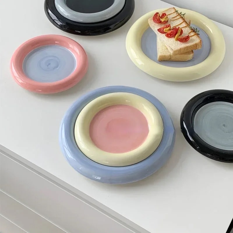 Pastel Little Flower Dish Plate