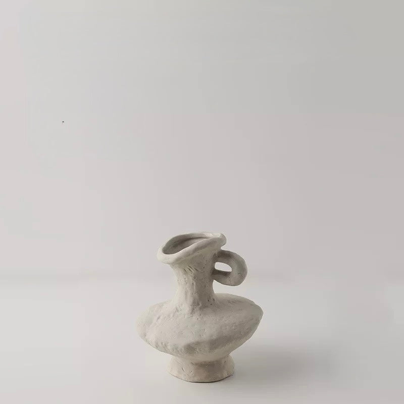 Japandi Minimalist Ceramic White Vase