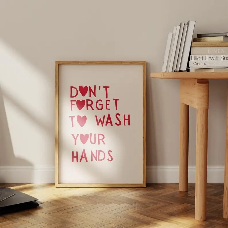 Heart Red Quote Poster
