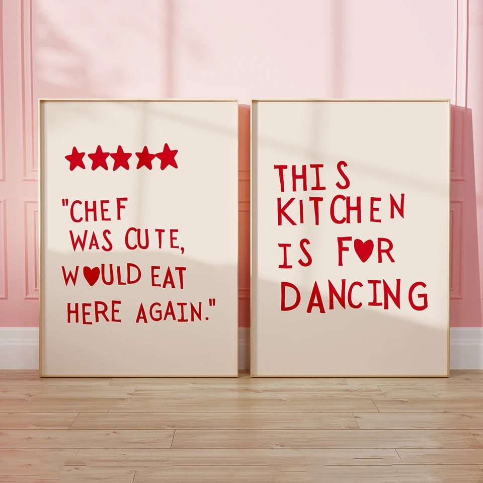 Heart Red Quote Poster