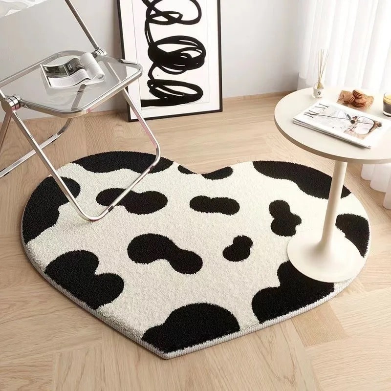 Peach Cute Heart Carpet