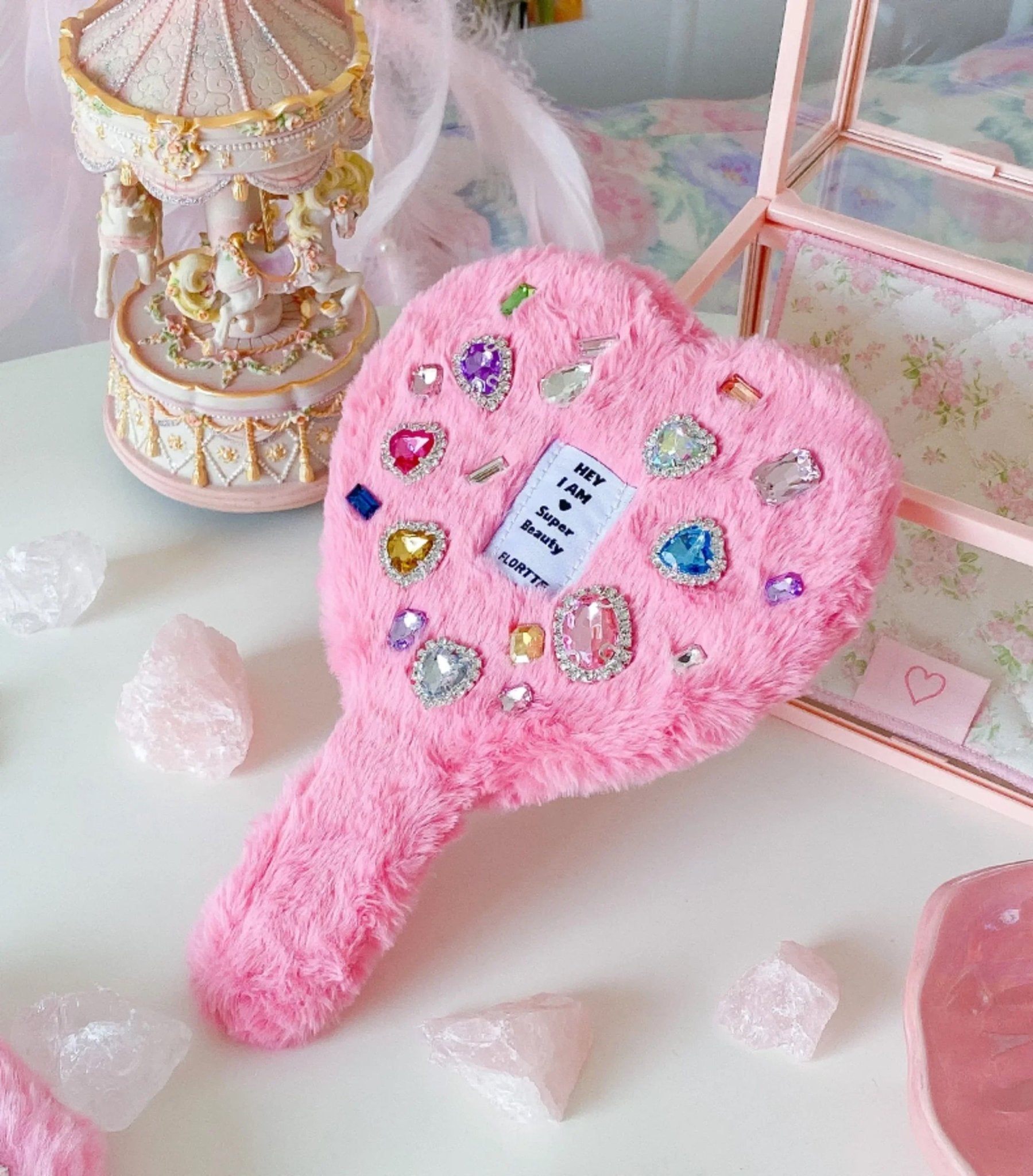 Plush Love Handle Mirror