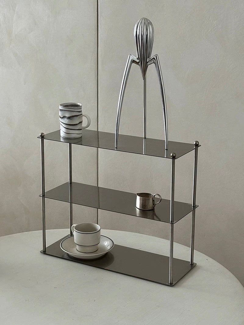 Bauhaus Stainless Steel Metal Storage Rack