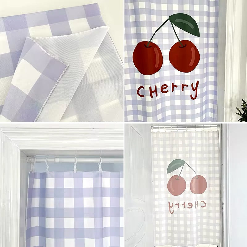 Pastel Half Curtains for Bedroom