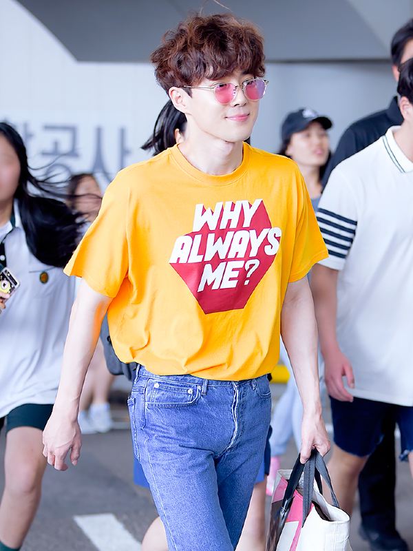 Yellow 'Why Always Me' T-Shirt