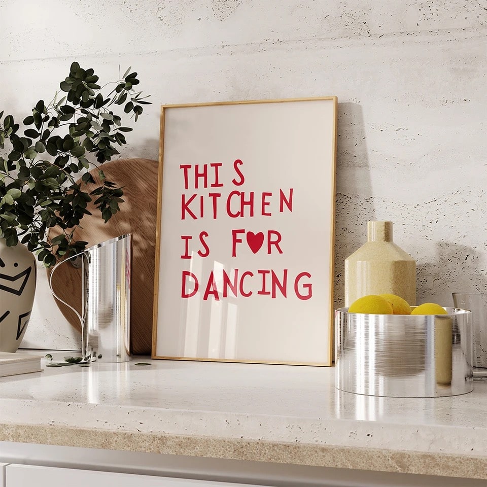 Heart Red Quote Poster