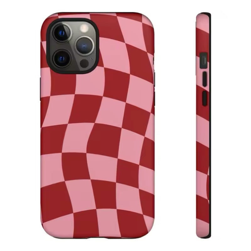 Retro Checkered Phone Case