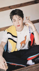 White Giraffe Print Shirt