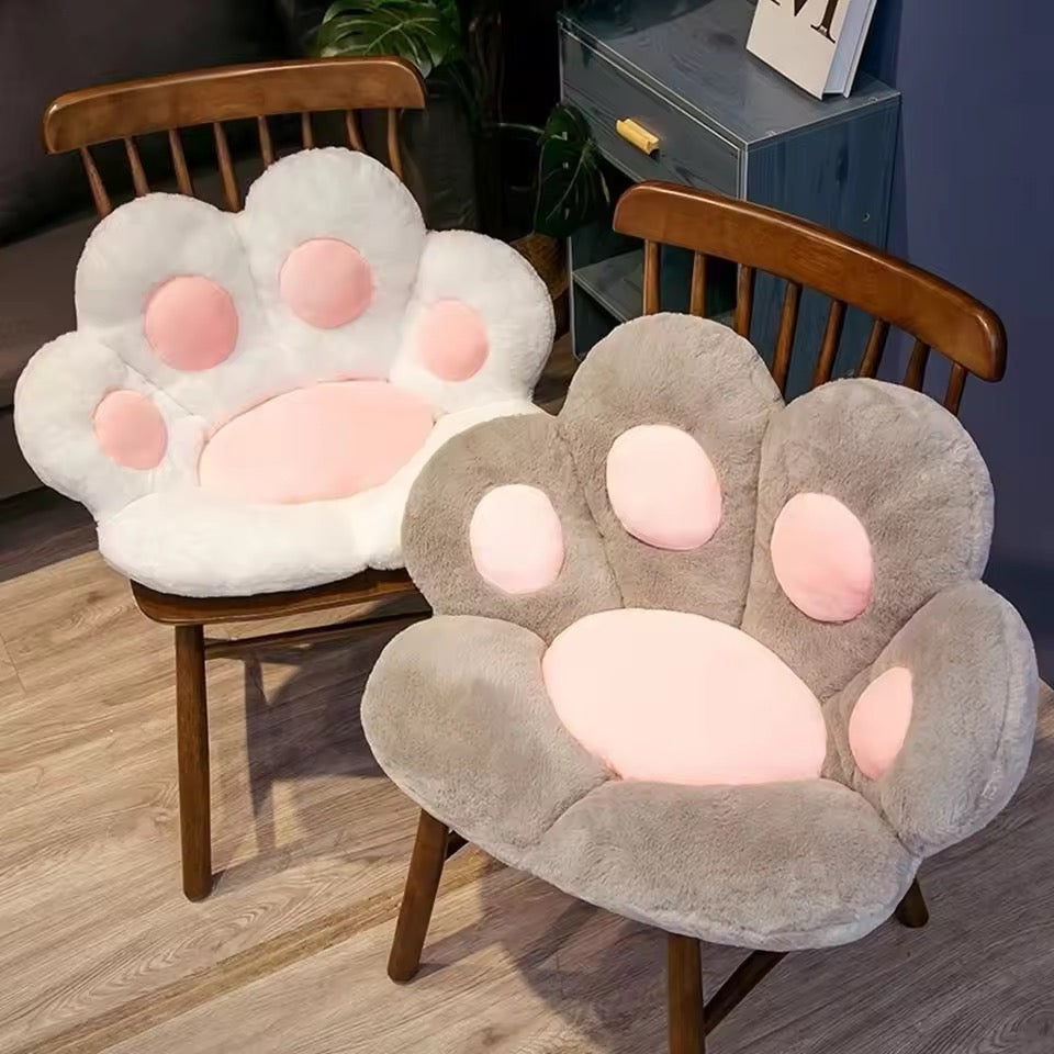 Pastel Cat Paw Seat Cushion