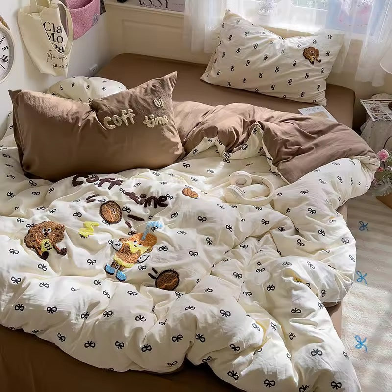 Cozy Coffee Bedding Set