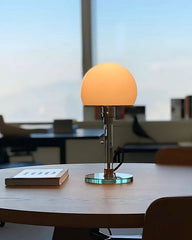 Bauhaus Chrome Mushroom Table Lamp