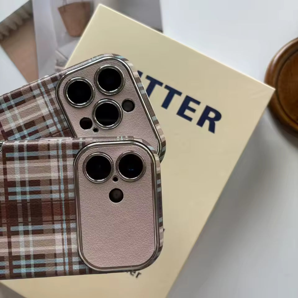 Retro Preppy Plaid iPhone Case